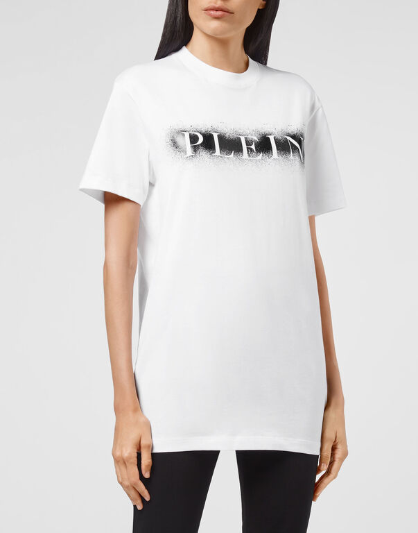 T-shirt Round Neck SS Spray Effect Print Philipp Plein TM