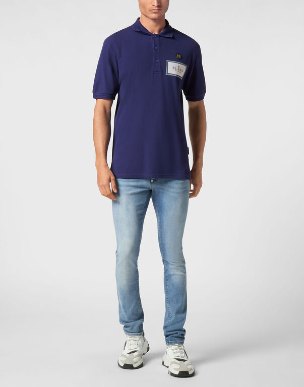 Polo shirt SS Label Contrast