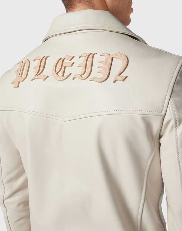 Leather Jacket Gothic Plein
