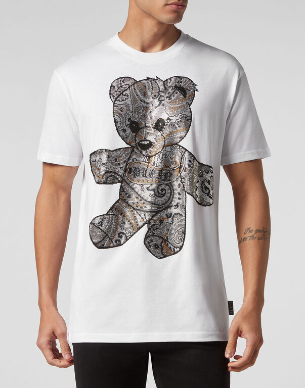 T-shirt Round Neck SS Paisley Teddy Bear