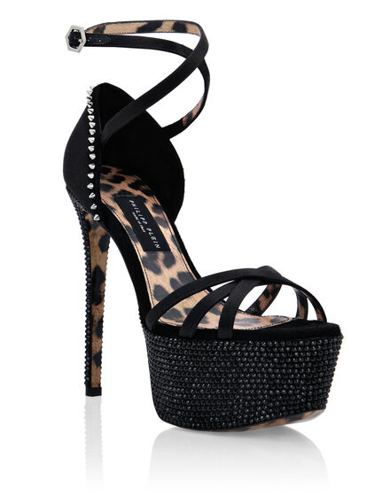 Crystal Platform Sandals