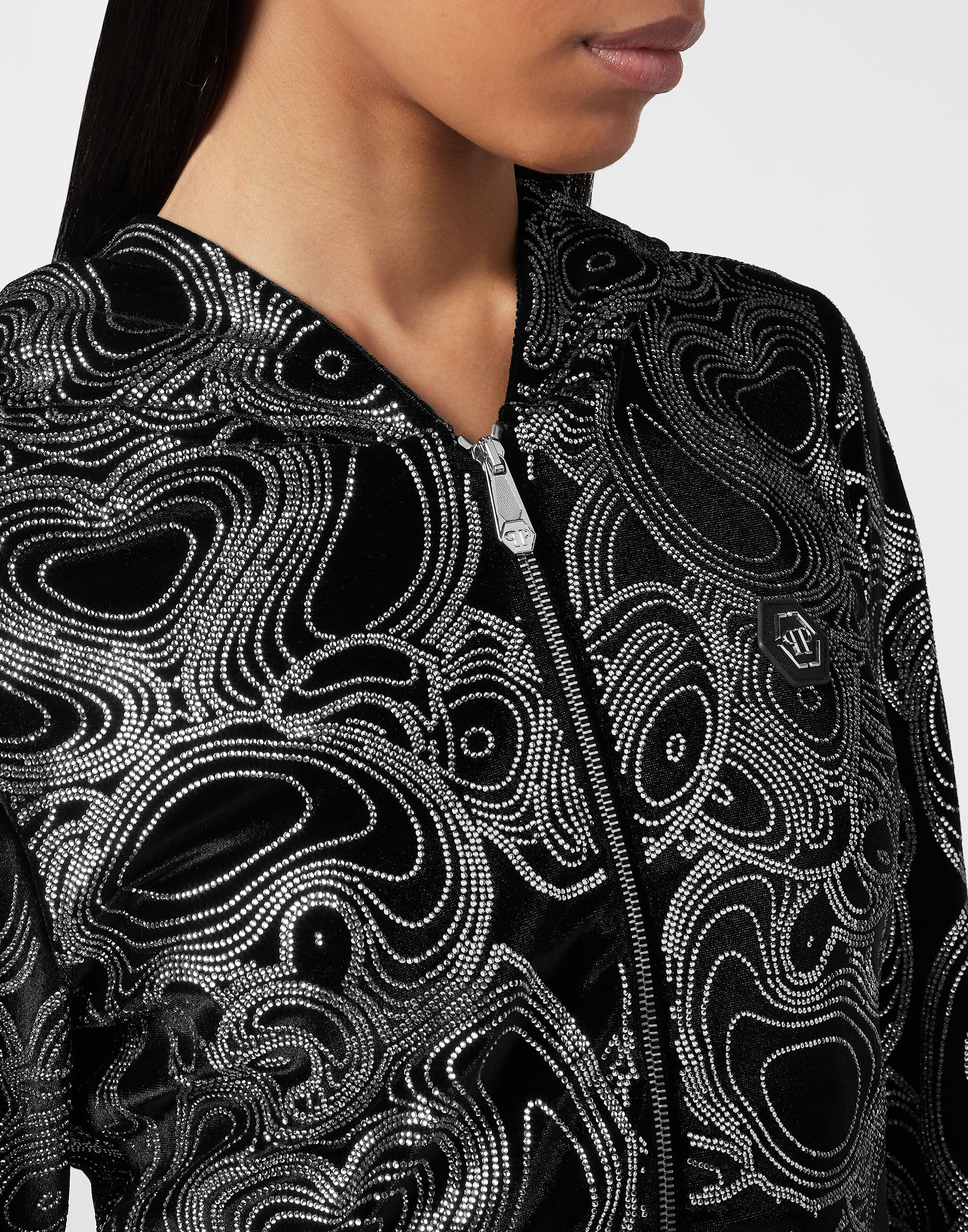 Jogging Tracksuit Hoodie Trousers with crystals Teddy Bear Philipp Plein