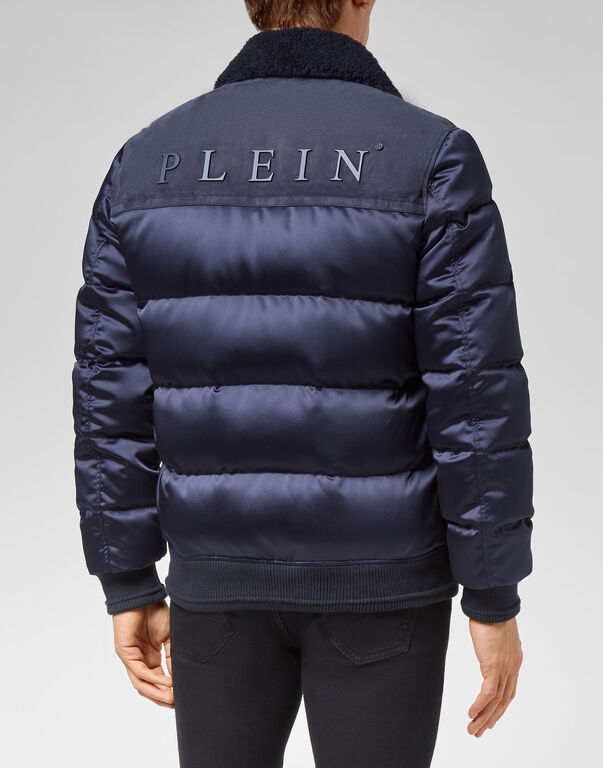 Lambskin and Nylon down Bomber Philipp Plein TM