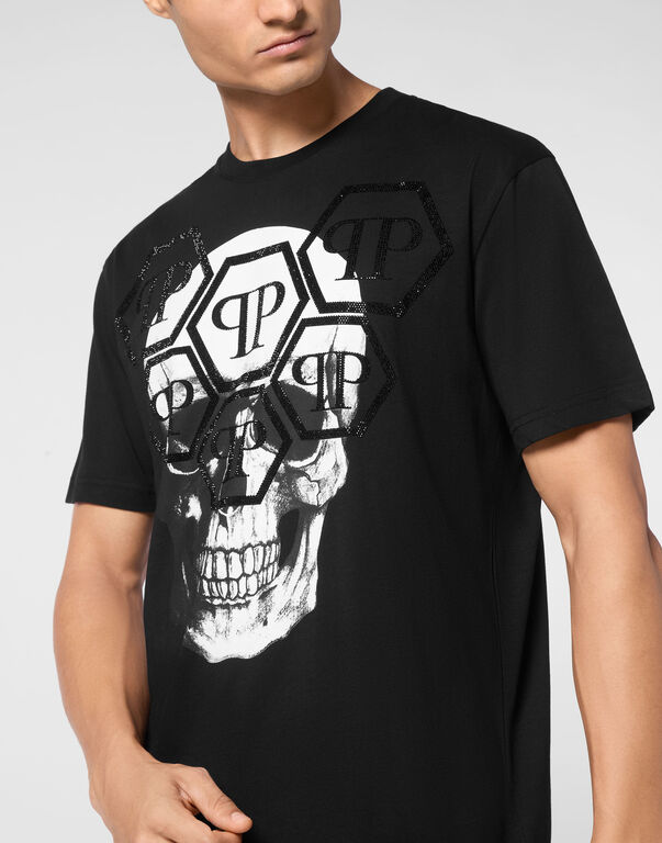 T-shirt Round Neck SS Stones Skull