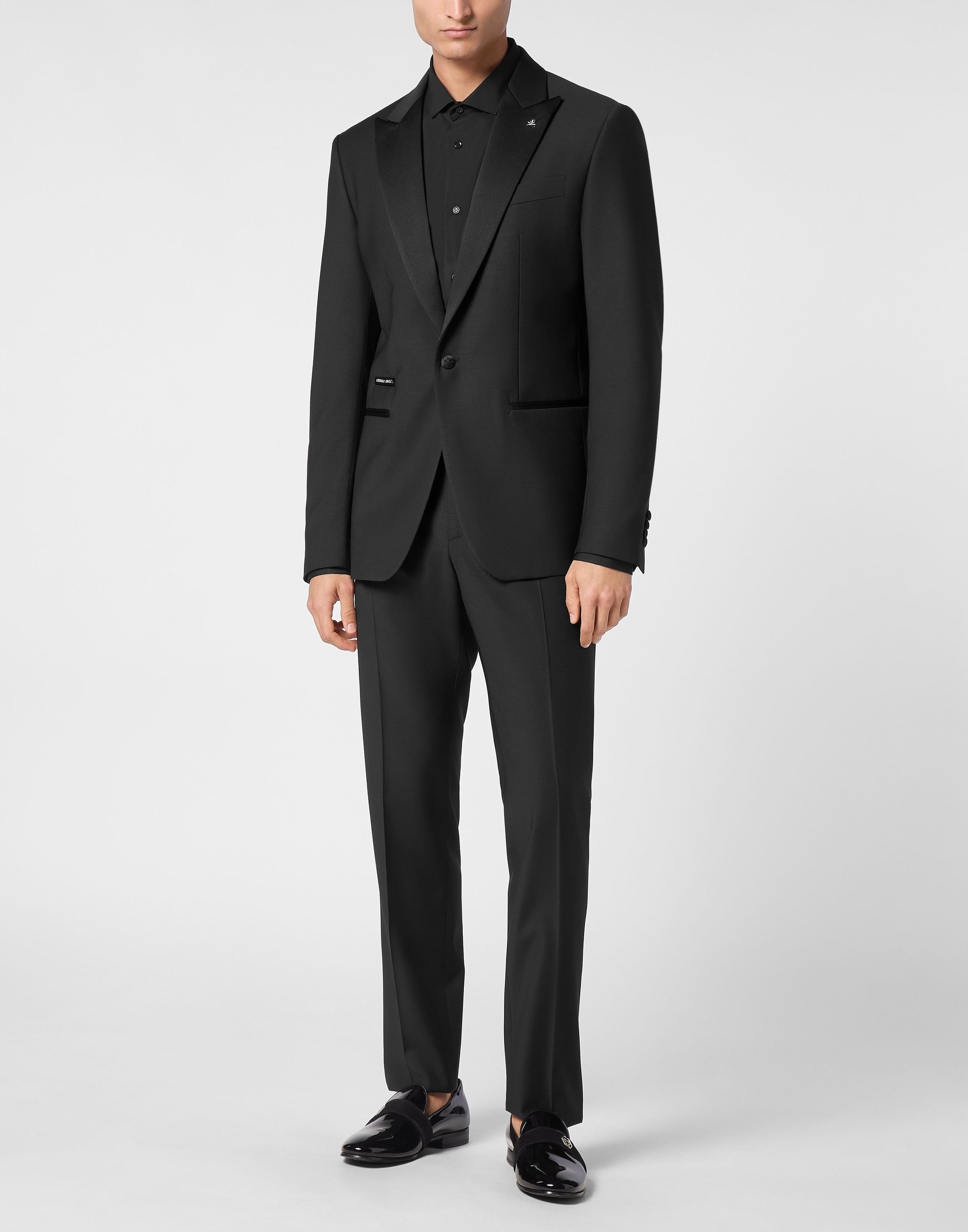 Wool Tuxedo Blazer Philipp Plein
