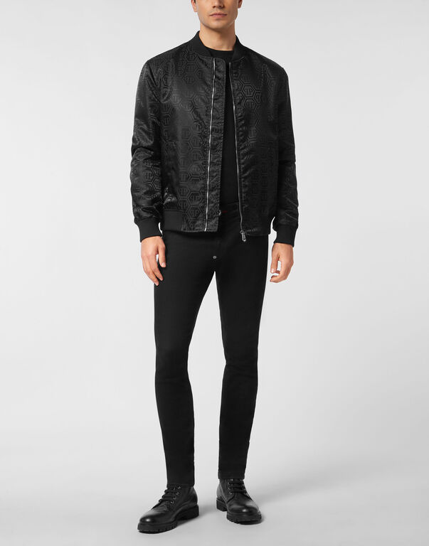 Nylon Bomber Jacquard Monogram