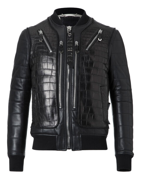 Leather Bomber 