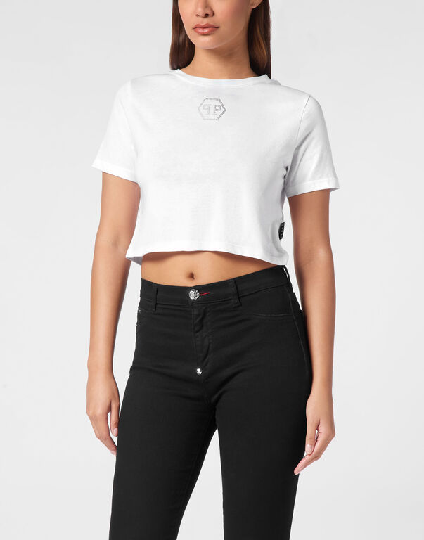 T-shirt Round Neck SS Crystal Hexagon