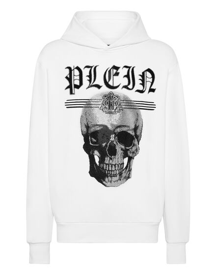 Hoodie Sweatshirt Skull Strass