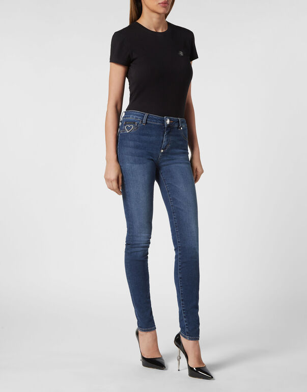 Denim Jeggings Heart