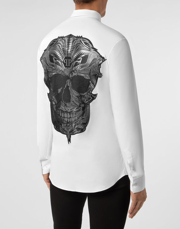 Shirt Platinum Cut LS Skull