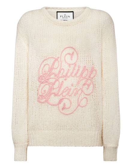 Oversize Round Neck Sweater Signature