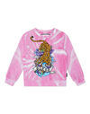 Tie-dye  Sweatshirt LS with Crystals Tattoo