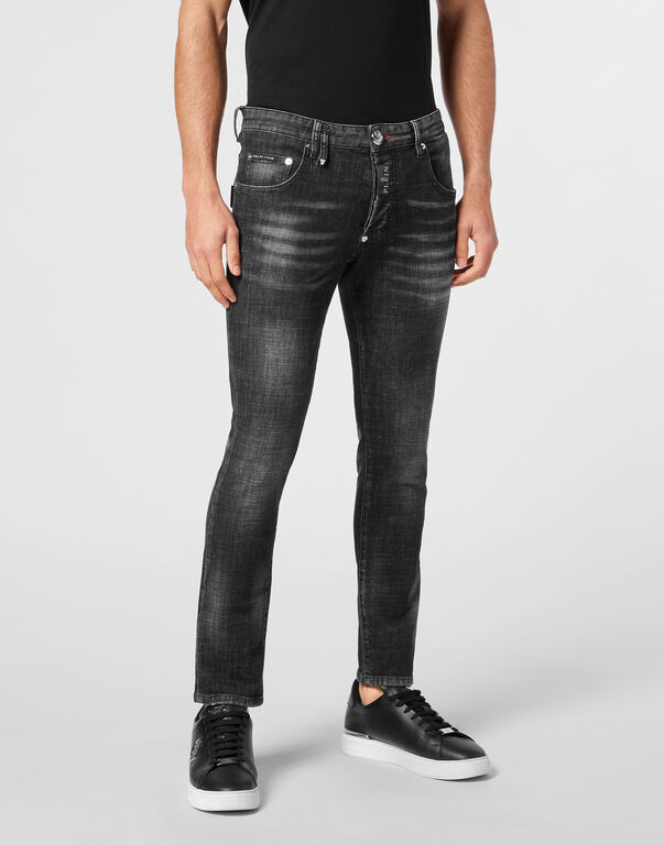 Denim Skinny Fit Trousers Hexagon