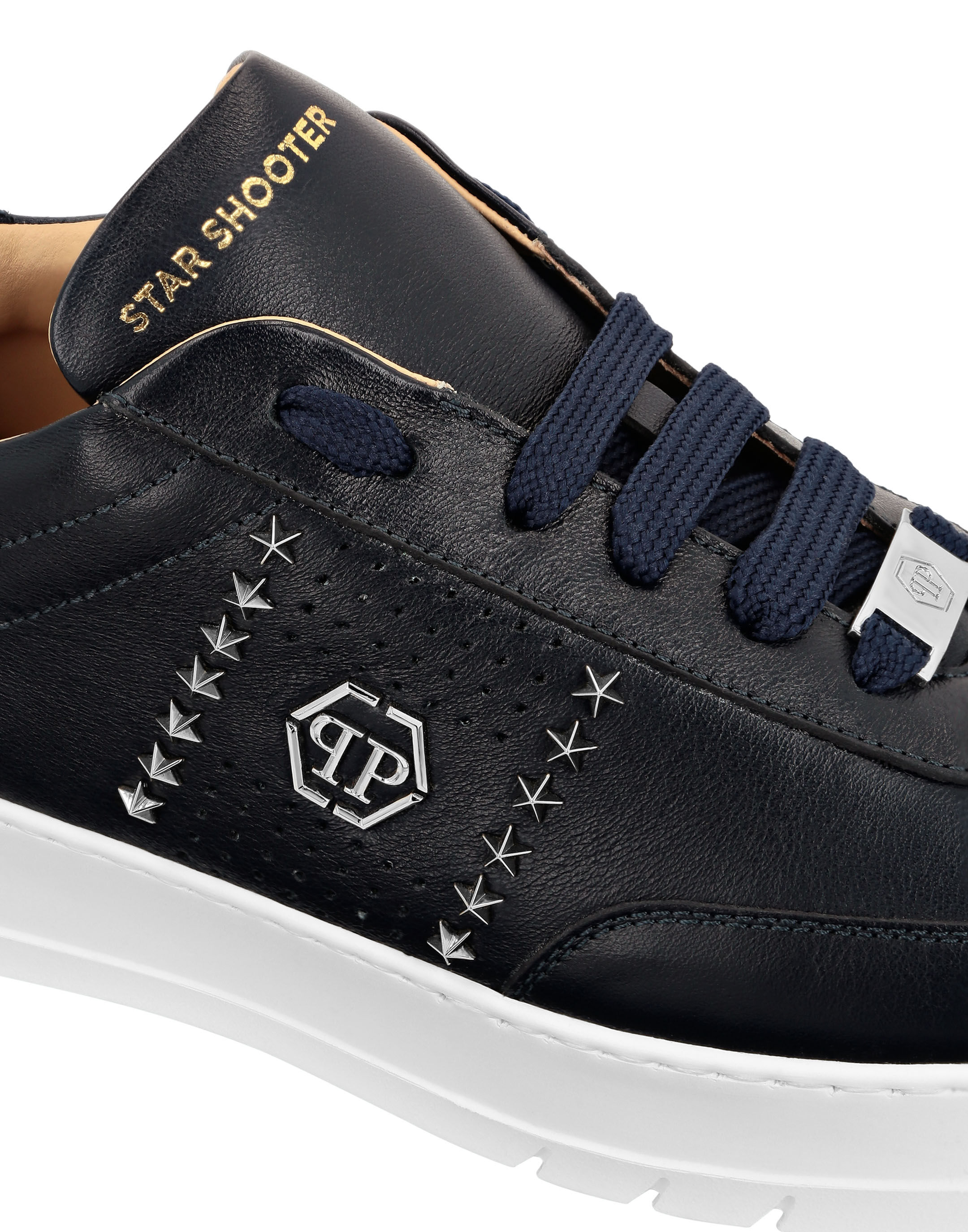 Leather Lo Top Sneakers Philipp Plein