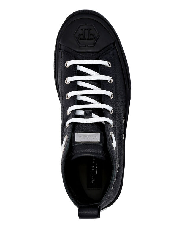 Leather Hi-Top Sneakers Megastar
