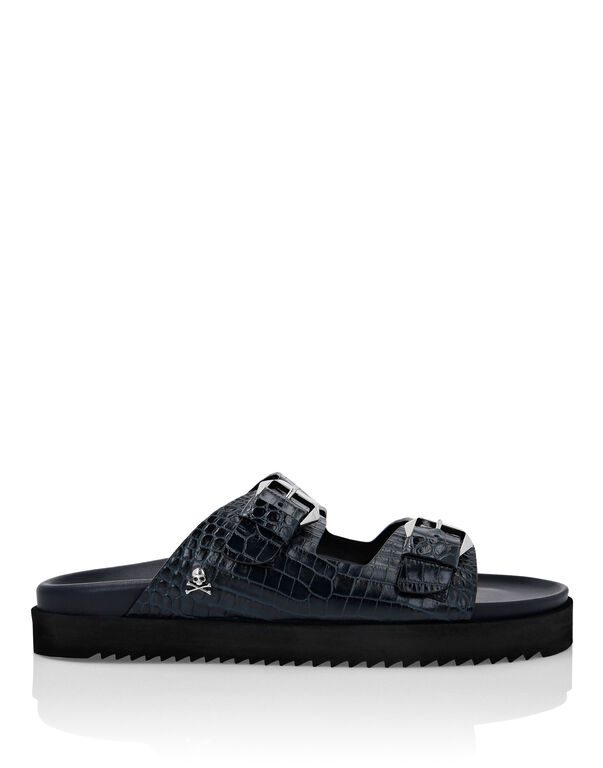 Sandals Flat Cocco Print Skull