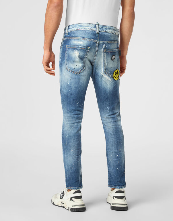 Denim Skinny Trousers Smile