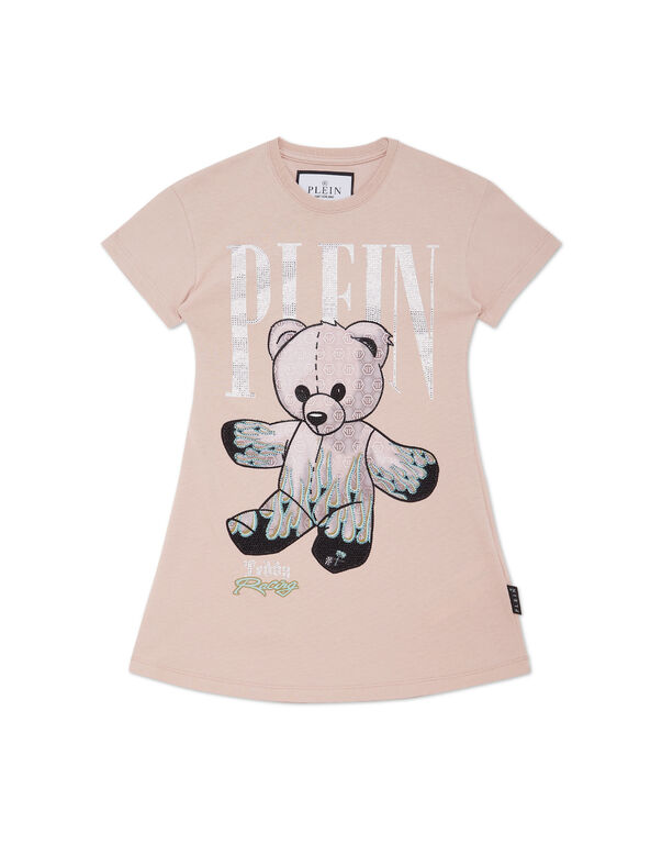 Jersey T-shirt Short Dress Teddy Bear