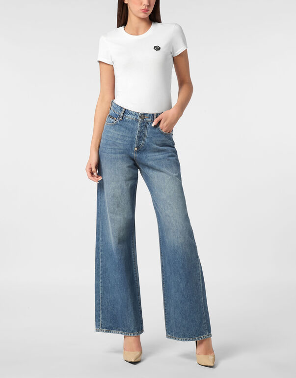 Denim Trousers Skater Fit Logo