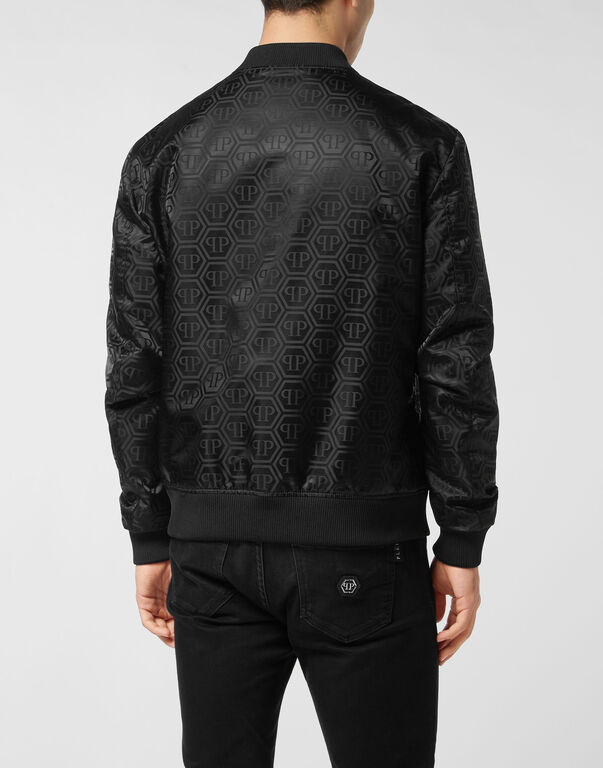 Nylon Bomber Jacquard Monogram