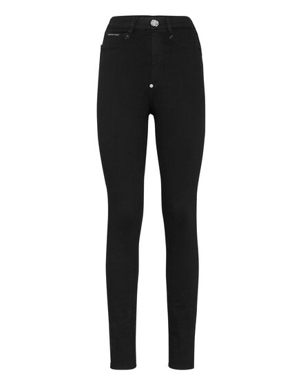 Crystal Skull Denim Super High Waist Jegging
