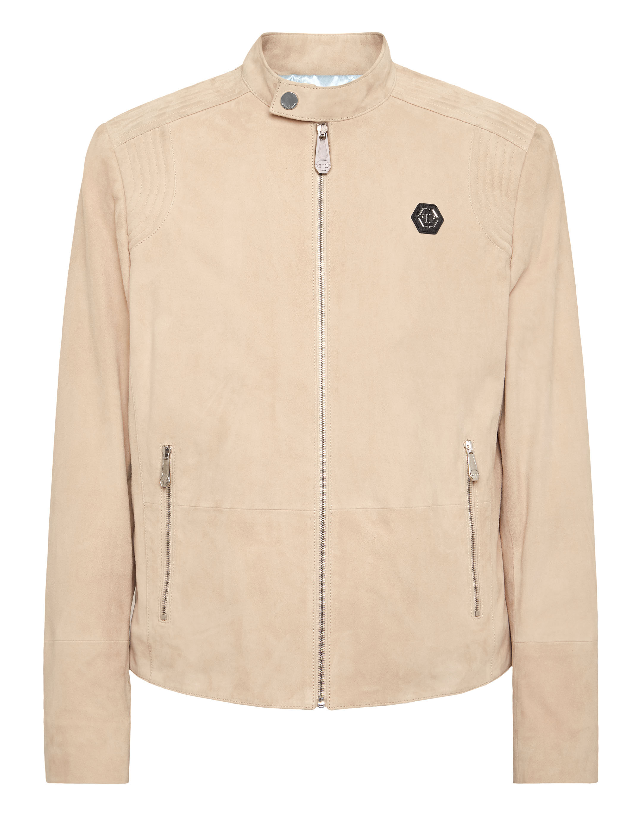 Men s Leather Moto Jacket Philipp Plein
