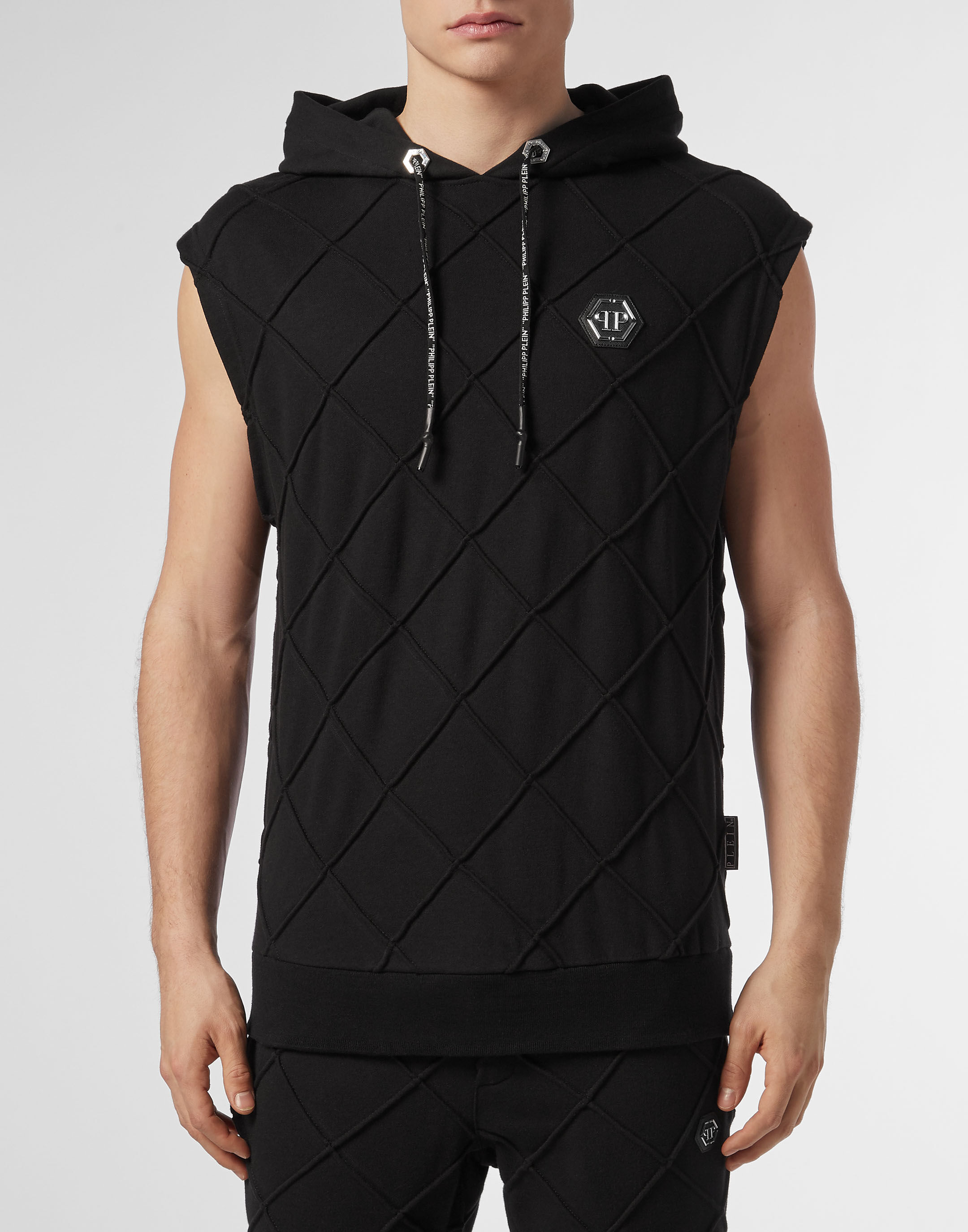 Philipp plein sleeveless hoodie on sale