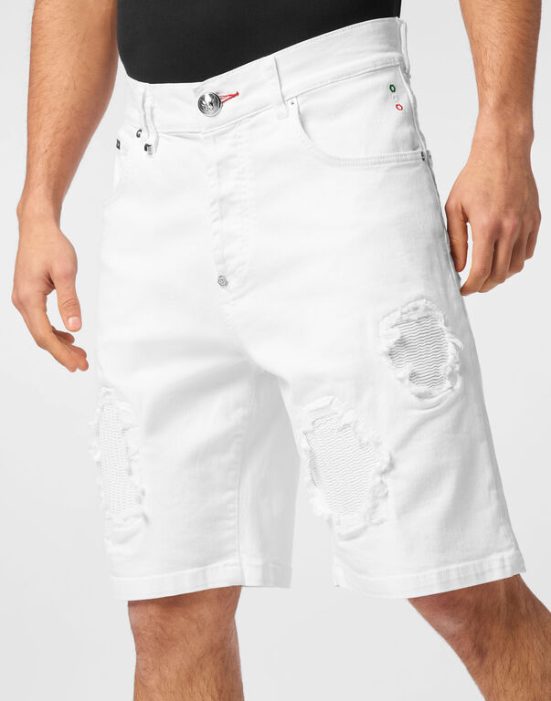 Denim Shorts Formentera Distressed