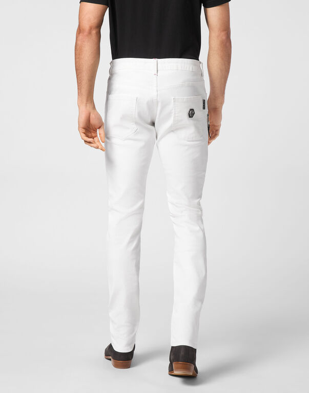 Coated Denim Rock Star Trousers
