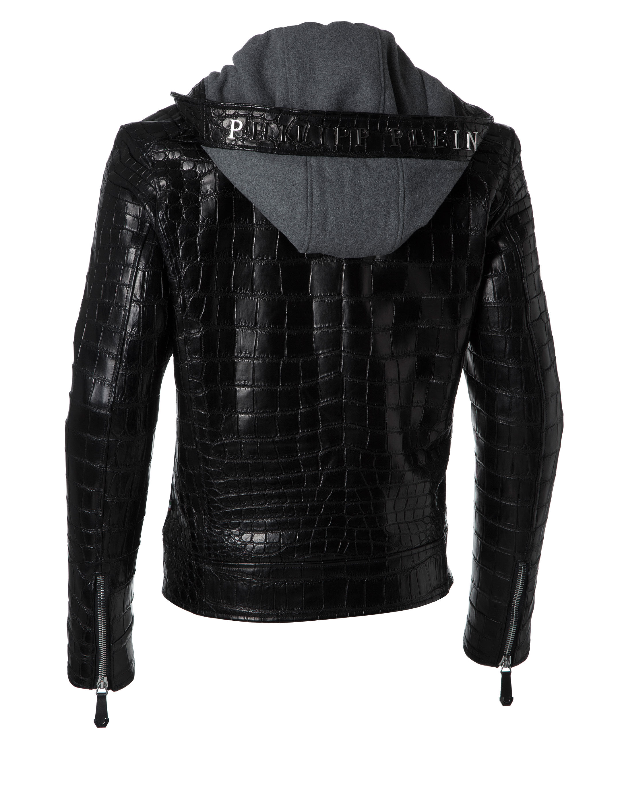 Philipp plein leather jacket price online