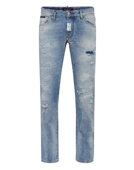kvalitet undergrundsbane vandring Denim Trousers Super Straight Cut Premium | Philipp Plein