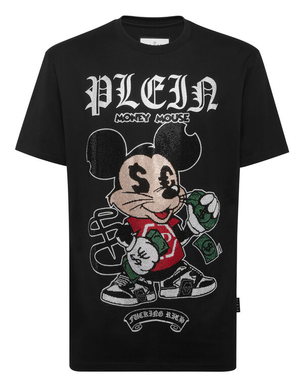 Jersey T-shirt Round Neck SS Strass Money Mouse