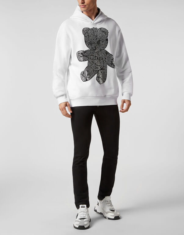 Hoodie sweatshirt Paisley Teddy Bear