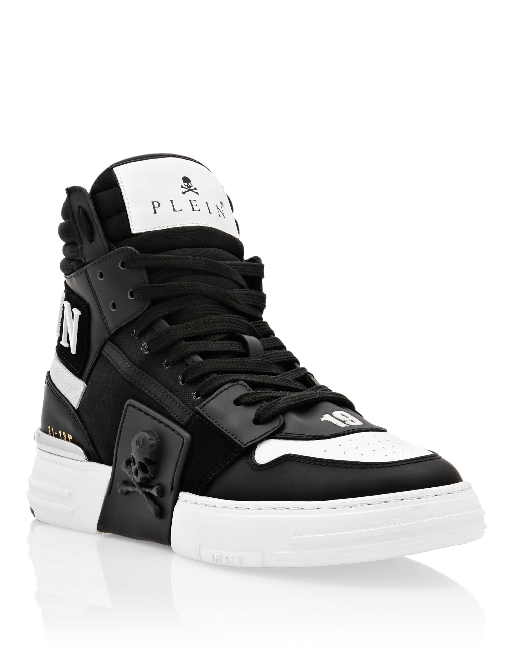 PHANTOM KICK Hi Top Sneakers mix materials Philipp Plein