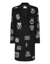 Wool Long Coat With Patches