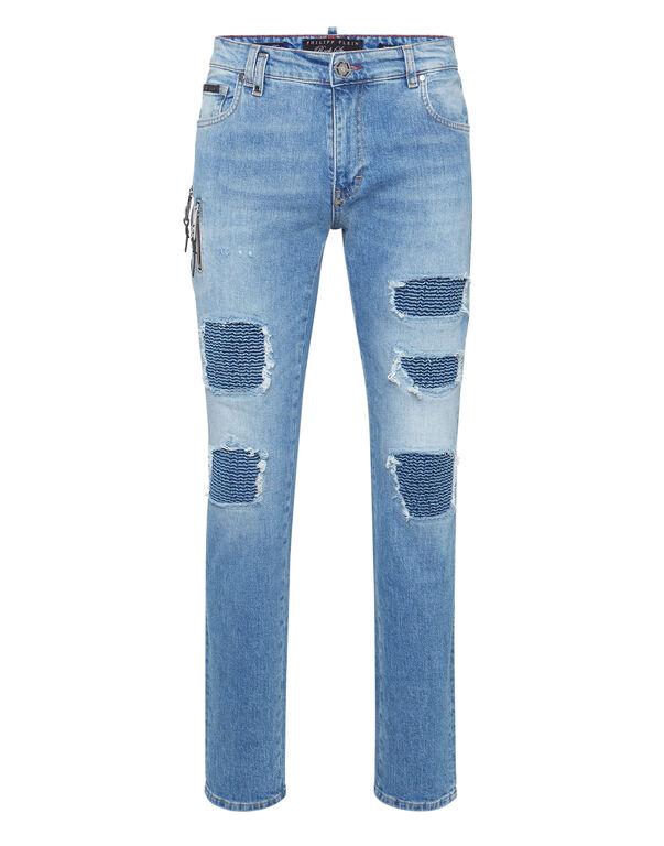 Denim Rock Star Fit Trousers Studs