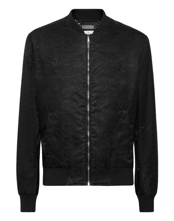 Nylon Bomber Jacquard Monogram