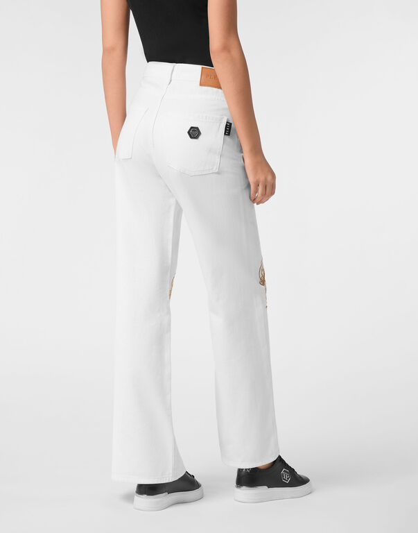 Denim Trousers Skater Fit Logo