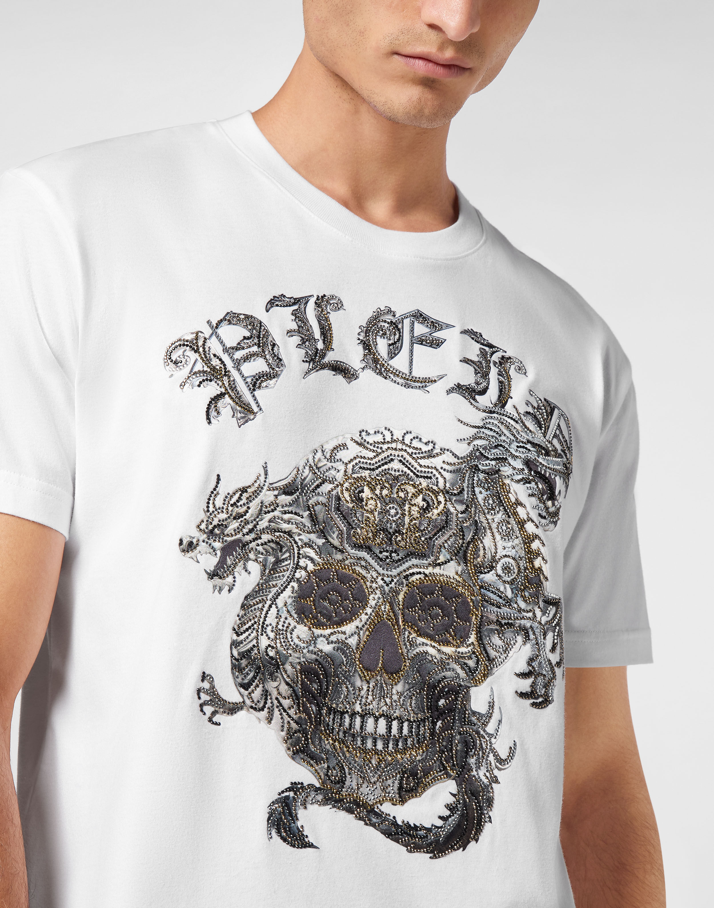 ワールド オンラインストア T-shirt Round Neck SS Stones Skull | Philipp Plein トップス