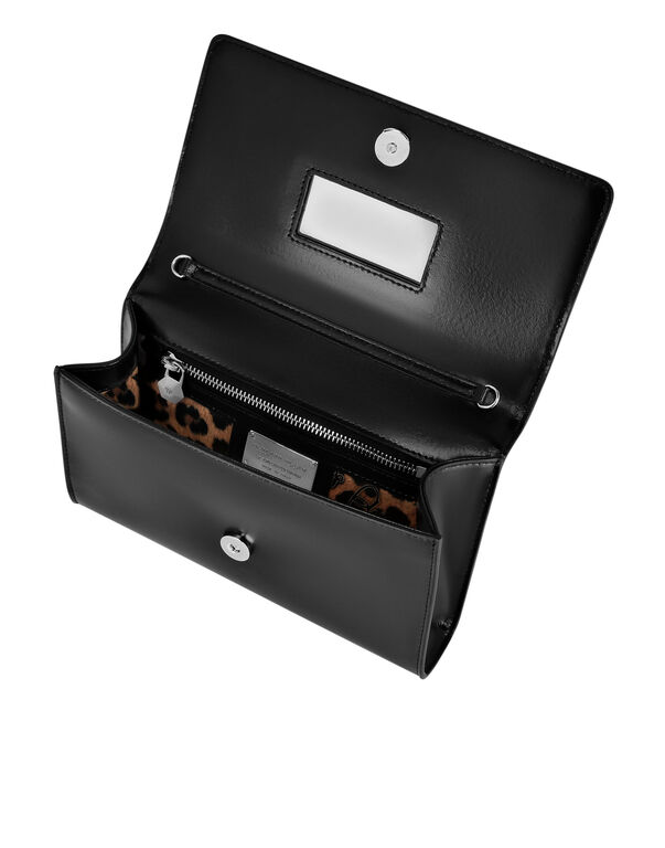 Small Leather Clutch Eagle Belts Skull