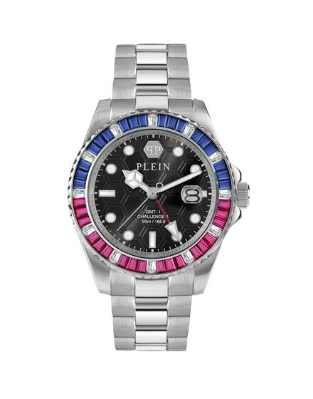 Stainless Steel Watches GMT-I Challenger Baguettes
