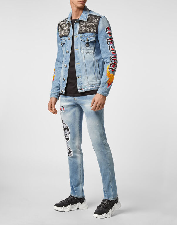 Denim Jacket Gothic Plein