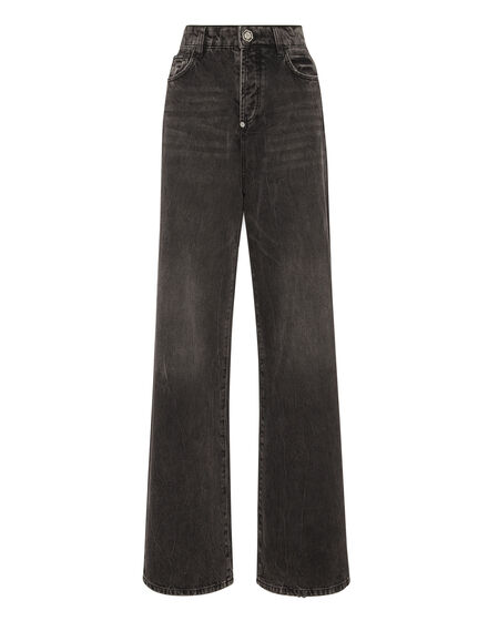 Denim Trousers Skater Fit Logo