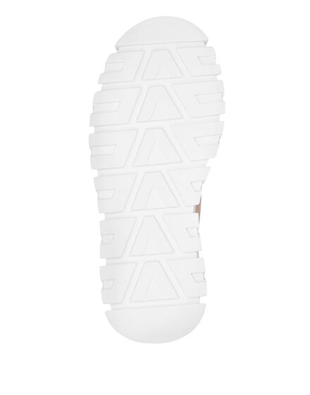 LO-TOP SNEAKERS MIX MATERIALS HEXAGON