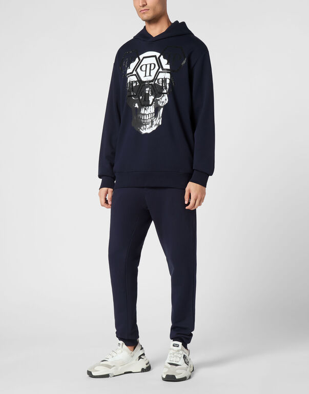 Hoodie Sweatshirt LS Skull