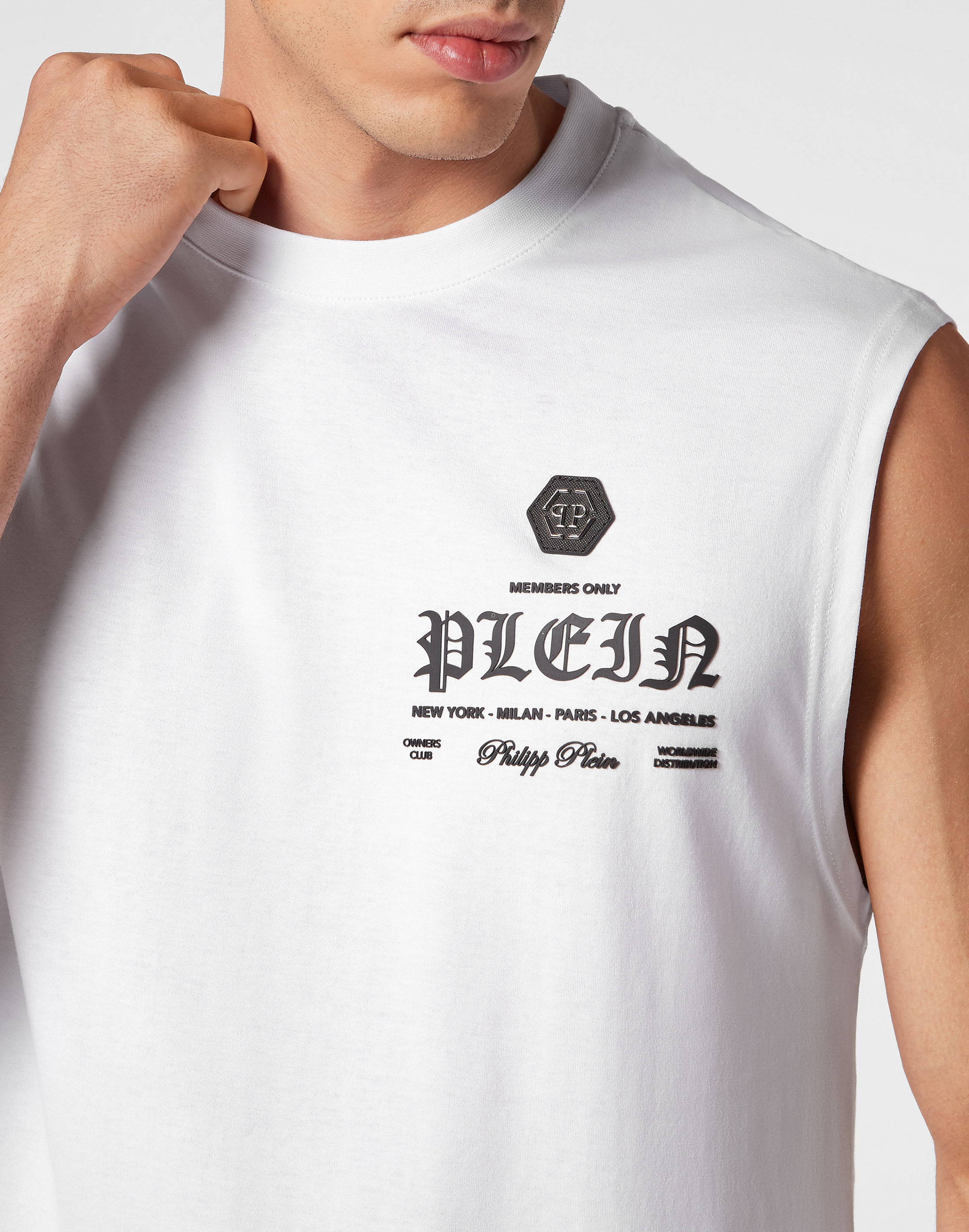 Sleeveless T shirt Round Neck Philipp Plein
