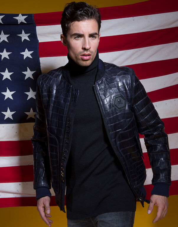 Leather Bomber "James"