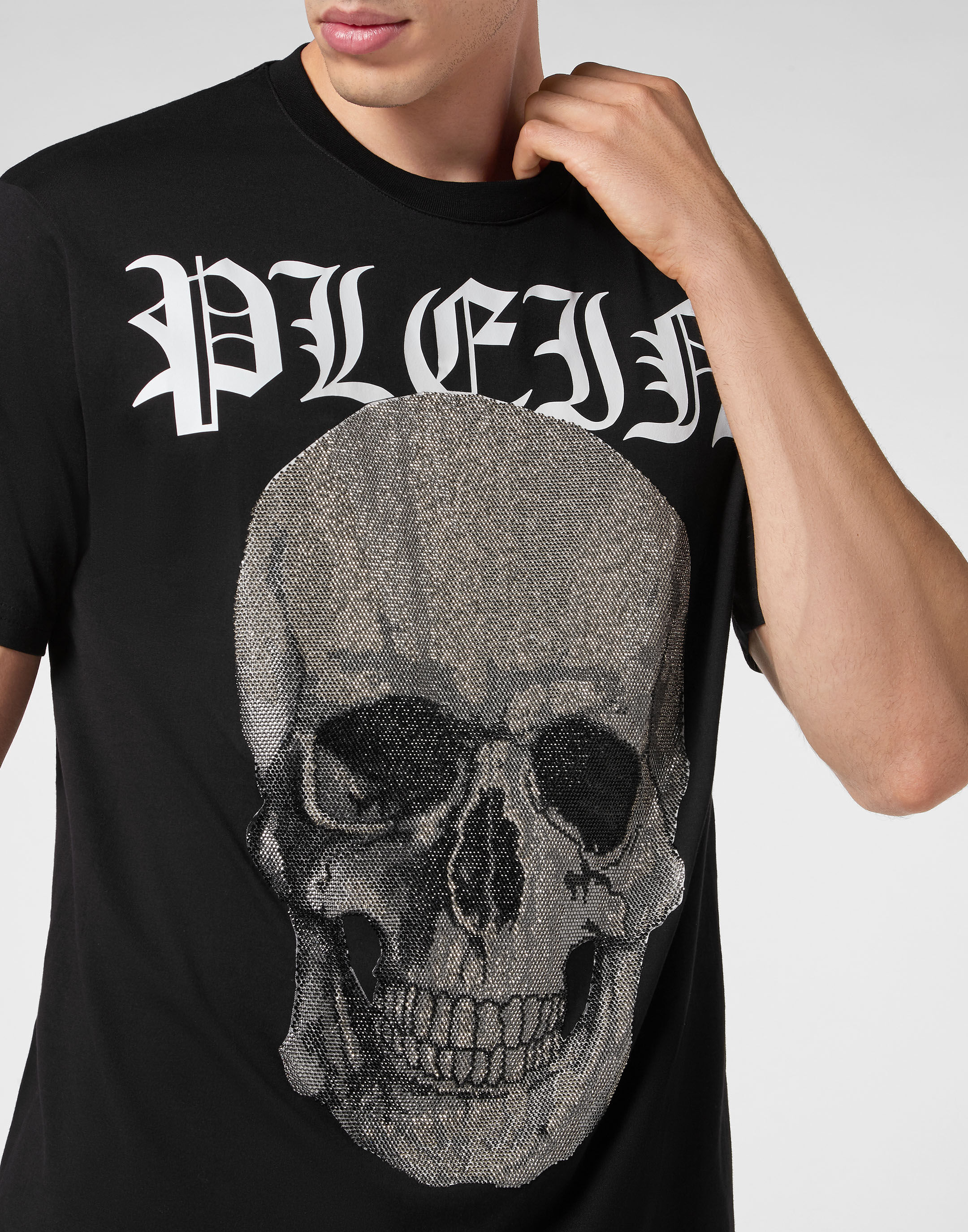 Philipp Plein Skull&Bones knitted jumper - White