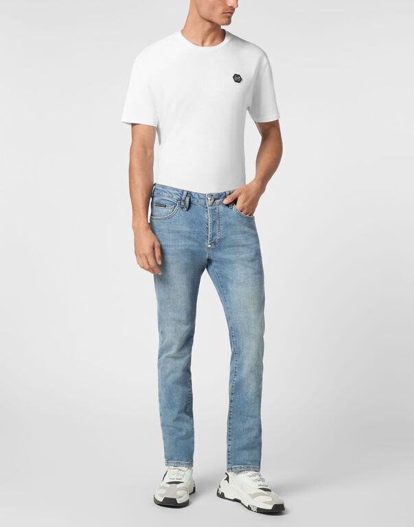 Denim Super Straight Cut Fit Trousers Cars Racing